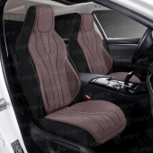 Накидки A002PL237 FRONT (Темно-Коричневый), на переднее сиденье (1 шт.), алькантара