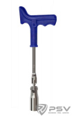 Фото Ключ свечной шарнирный с резиновым уплотнителем 16 мм. "Машинариус"    A1010