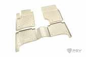 Коврики VW Touareg I 2002-2010 г. - борт. беж "Autofamily"   