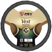 Оплетка на руль  PSV VEST (EXTRA) Fiber (Серый) М, экокожа