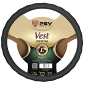 Оплетка на руль  PSV VEST (EXTRA) Fiber (Черный) L, экокожа