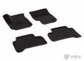 Коврики VW Amarok 2010-> (не подходит для компл. с пластик. полом) 3D черный "Seintex"  