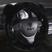 Оплетка на руль иск. мех PSV MISHKA Extra (Черный) M