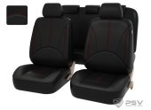 Чехлы PSV Imperial Next (Черный/отстрочка красная), экокожа