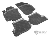 Коврики VW Jetta V 2005-2011 г. - борт. чер "АВС"