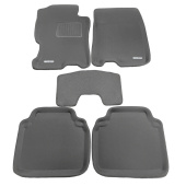 Коврики Honda Accord VIII 2007-2013 г. -  3D серый "Kagu"
