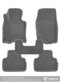 Коврики BMW 5 (E60) 2003-2010 г. - 3D серый "Royal Mat"