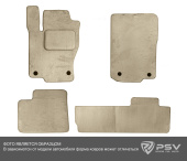 Коврики BMW X5 (F15) 2013-2018 г. - текстиль c креплением бежевый "Matex"