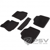 Коврики BMW 3 (F34) 2013-2020 г. - GT, 3D черный "Seintex"   