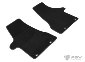 Коврики VW T5 2003-2015 г. - (2 передних) ворсовые Lux на резиновой основе "Seintex"   