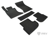 Коврики BMW 5 (F10) 2013-2017 г. - 4 WD, restyling резиновый "Сетка" (к-т) "Seintex"   