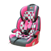 Автокресло детское 9-36кг. Little Car Brave Isofix клетка-розовый