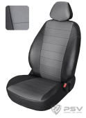 Чехлы Toyota Camry V50 2011-2018 г. - черно-т.серый аригон "Автопилот"