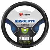 Оплетка на руль PSV ABSOLUTE (Серый) M,экокожа+велюр