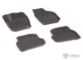 Коврики VW Polo V 2009-2020 г. - Sd, 3D серый "Seintex"   