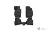 Коврики VW Polo V 2009-2020 г. - Sd, 3D (полиуретан) черный "Autofamily"   