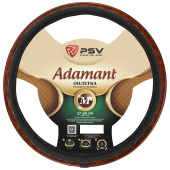Оплетка на руль  PSV ADAMANT (PRESTIGE) Fiber (Черный) М, экокожа