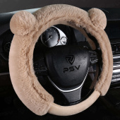 Оплетка на руль иск. мех PSV MISHKA Premium (Бежевый) M