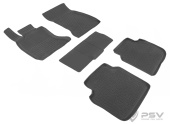 Коврики BMW 7 V (F01/F02/F04) 2008-2015 г. - резиновый с выс. борт. "Seintex"   