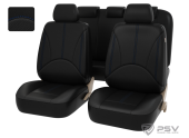 Чехлы PSV Imperial Next (Черный/отстрочка синяя), экокожа