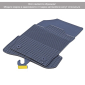 Коврики VW Multivan T5 2010-2015 г./T6 2015-> (передние) (3 части) резиновый "Sotra"   