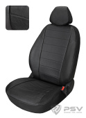 Чехлы Chevrolet Aveo I 2003-2011 г / Ravon Nexia R3 2015-> черный аригон "Автопилот"