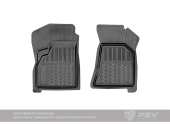 Коврики VW Polo V 2009-2020 г. - Sd, (2 передних) резин. с борт. чер "Avtodriver"   
