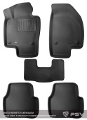 Коврики BMW 3 (E46) 1998-2006 г. - 3D черный "SuperKagu"