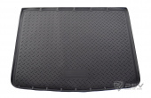 Коврик багажника VW Touareg II 2010-2018 г. - (2-х зонный климат-конт.) борт. чер "АВС"  