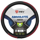 Оплетка на руль PSV ABSOLUTE (Бордовый) M,экокожа+велюр