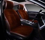 Накидки PSV искусственный мех Mutton 2 FRONT 145х55 (Коричневый), 2 шт.  