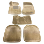 Коврики BMW 7 (E65/66L) 2001-2008 г. - 3D бежевый "Tufted"