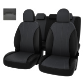 Чехлы Hyundai i30 II 2011-2017 г. - черно-серая экокожа "Оригинал"