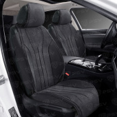 Накидки 2D A004PL237 FRONT (Темно-Серый), на переднее сиденье (1 шт.), алькантара