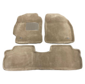 Коврики Toyota Corolla X 2006-2013 г. - 3D бежевый "Tufted"