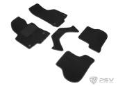 Коврики VW Jetta V 2005-2011 г. - ворсовые Lux на резиновой основе "Seintex"