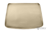 Коврик багажника VW Touareg I 2002-2010 г. - борт. беж "АВС"