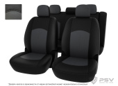 Чехлы Mitsubishi Lancer IX 2000-2010 г. - Sd, черно-серая экокожа *Оригинал*
