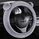 Оплетка на руль искусственный мех PSV MISHKA Lux (Серый) M