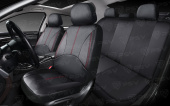Чехлы PSV Imperial Next (Черный/отстрочка красная), экокожа