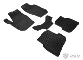 Коврики VW Polo V 2009-2020 г. - Sd, резиновый "Сетка" (к-т) "Seintex"   