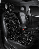 Накидка массажная PSV P2003 BIG (большая) деревянные косточки (Черный), 1 шт.