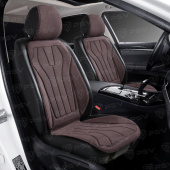 Накидки A001PL237 FRONT (Темно-Коричневый), на переднее сиденье (1 шт.), алькантара