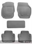 Коврики BMW 5 (E39) 1995-2004 г. - 3D серый "Kagu"