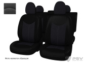Чехлы Nissan X-Trail II 2007-2015 г. (T31) - черная экокожа + серая алькантара "Оригинал"