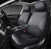 Чехлы PSV Imperial Next 2 FRONT  (Черный/отстрочка серая), экокожа