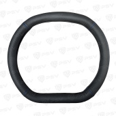 Оплетка на руль  PSV DRIVE CORNER со скошенным низом Fiber (Черный/Отстрочка синяя) М, экокожа