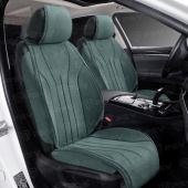 Накидки 2D A004PL237 FRONT (Зеленый), на переднее сиденье (1 шт.), алькантара