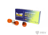 Автолампа  PY21W (1 упак./ 10шт.) (A 12-21 ORANGE) Ультра 81213 ORANGE (стоп, габарит) "Маяк"