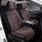 Накидки A003PL237 FRONT (Темно-Коричневый), на переднее сиденье (1 шт.), алькантара